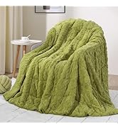 Drewin Weighted Blanket Queen Size 15 lbs, Dual Sided Soft Fuzzy Jacquard Sherpa Bed Blankets wit...