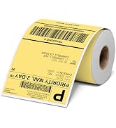 4x6 Thermal Labels, Shipping Address Label (Pack of 250 4x6 Roll Labels) | Yellow Labels Compatib...