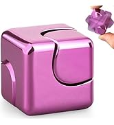 Dilabnba Fidget Spinner Cube Toys for Kids Adults, Metal EDC Sensory Focus 2 in 1 Toy, Mini Gadge...