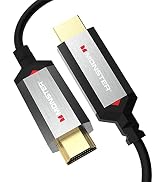 Monster Essentials Directional Ultra High Speed 2.1 HDMI Cable, Certified Premium 48 Gbps Fiber O...