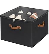 StorageWorks Shoe Organizer for Closet, Fits up to 16 Pairs, Shoe Cubby Storage Containers with A...