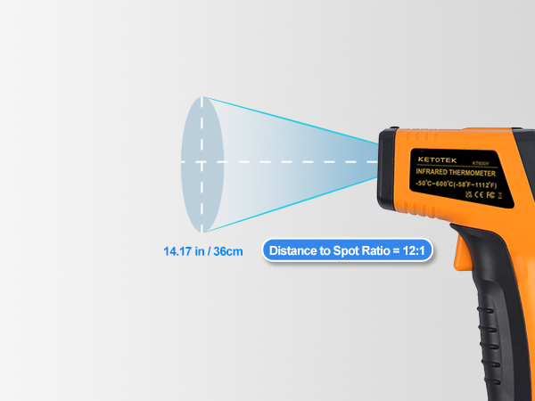 12:1 distance-to-spot ratio