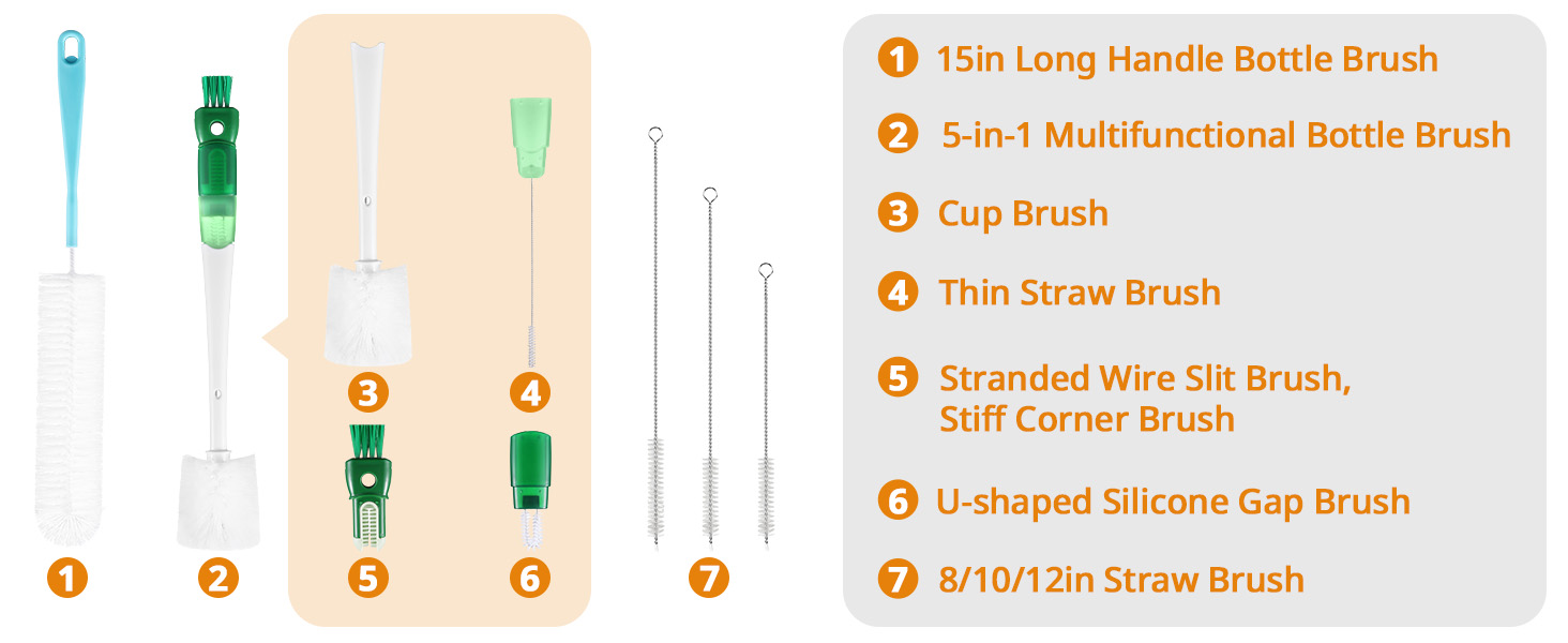 bottle cleaning set