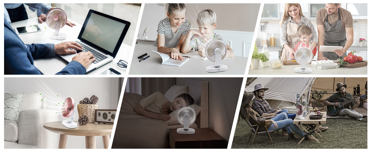oscillating desk fan