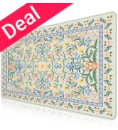 iCasso Desk Matt for Desktop, Desk Pad Mat, Green Floral Computer Mat for Keyboard and Mouse, XXL...