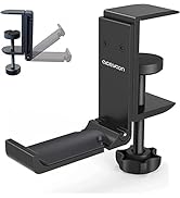aceyoon Under Desk Headphone Stand Foldable Gaming Headset Hanger Mount Universal Metal Earphone ...