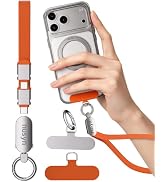 nusyn Phone Lanyard with C to C PD 240W Charging Cable, 0.98FT Phone Wrist Strap for Case, Phone ...