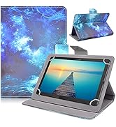 DETUOSI Universal 10.1 inch Tablet Case, 10 inch Tablet Cover,Travel Portable Protective Folio Le...