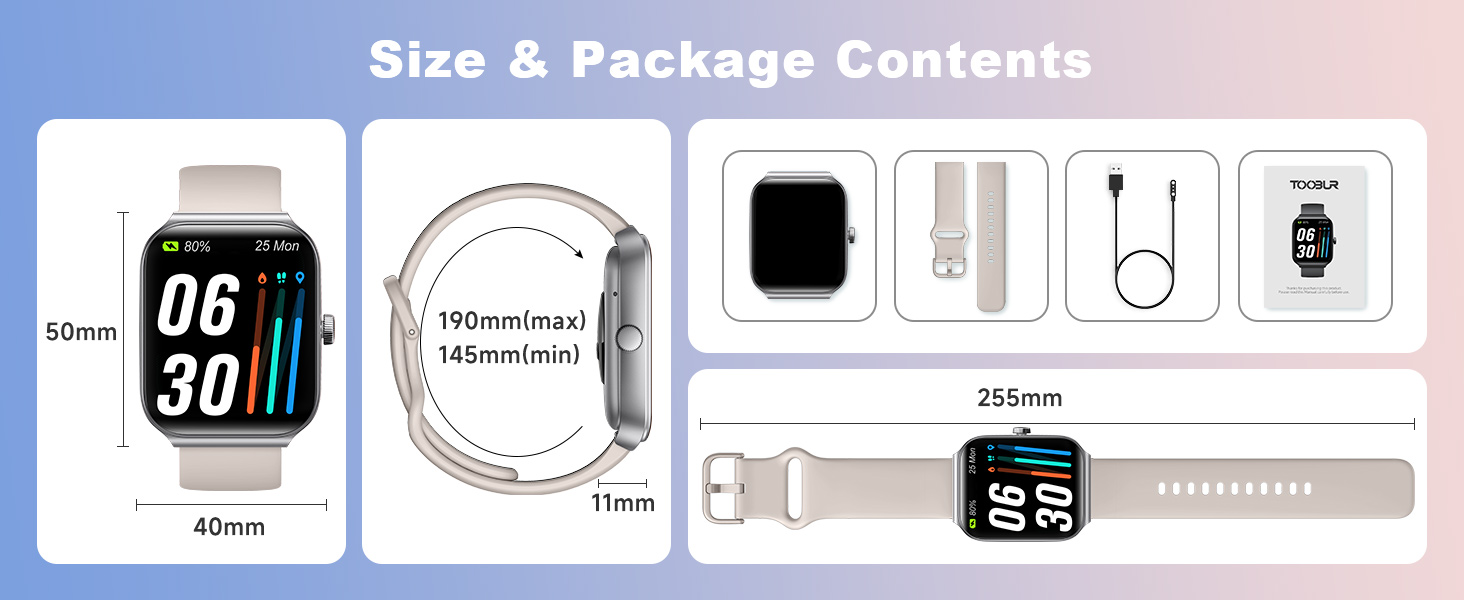 TOOBUR Smart Watches for Women