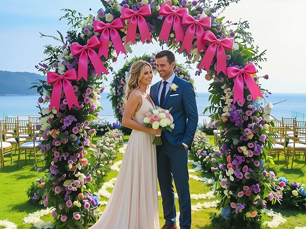 pink decorations for party