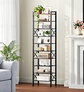 YATINEY 10-Tier Narrow Shoe Rack, Tall Shoe Rack for 10-20 Pairs, Slim Shoe Storage Organizer wit...