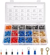 KOXXIAMOQ Wire Ferrules Terminals Kit, 950pcs Insulated Ferrule Crimp Pin Terminal Connectors, Co...