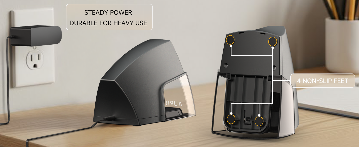 Quiet electric sharpener