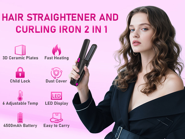 Cordless Hair Straightener