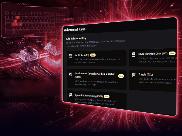 advance key setting