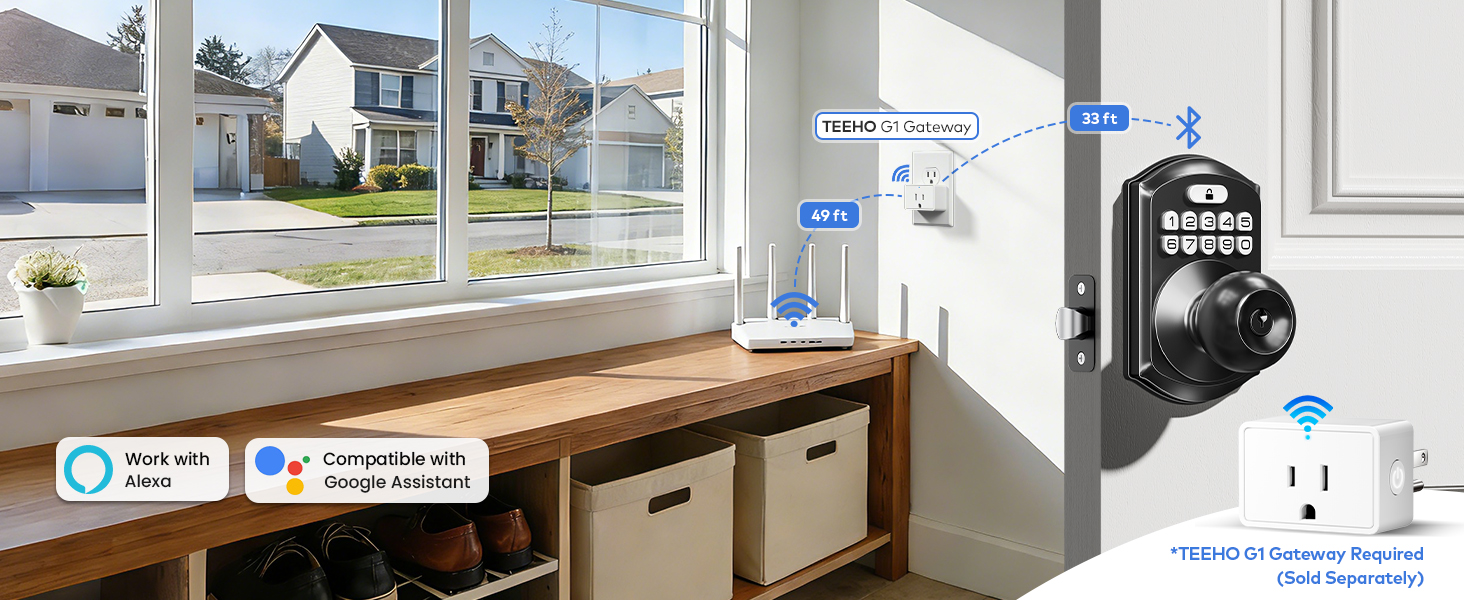 Add an optional gateway to remotely unlock without distance limitations.
