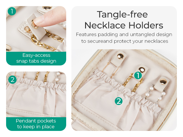 BAGSMART Jewelry Organizers and Storage Earings Holder Organizer for Women Necklace Holder