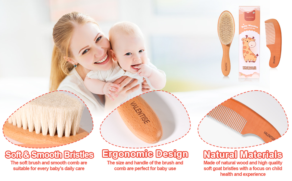 baby hair brush and comb