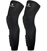 HOPEFORTH Knee Calf Padded 2 Pack Compression Leg Sleeve Shin Protective Support