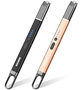 RONXS Electric Lighter, Candle Lighter with Safety Lock Windproof Flamless Arc Rechargeable Long ...