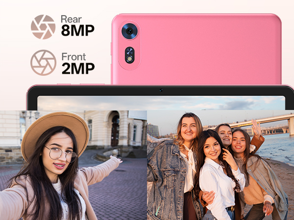 2MP front and 8MP rear camera tablet