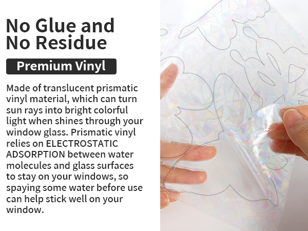 window clings rainbow stickers film
