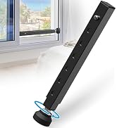 WooFog(Short) Window Security Bar Adjustable, Window Bars Security Inside, Window Lock Bar for Sl...
