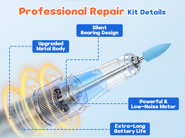 dentach repair dental dentist polisher kit denture reliner