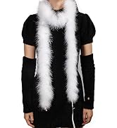 iHUFeather Marabou Feather Boa for Crafts Wedding Party Halloween Costume Christmas Tree Decoration