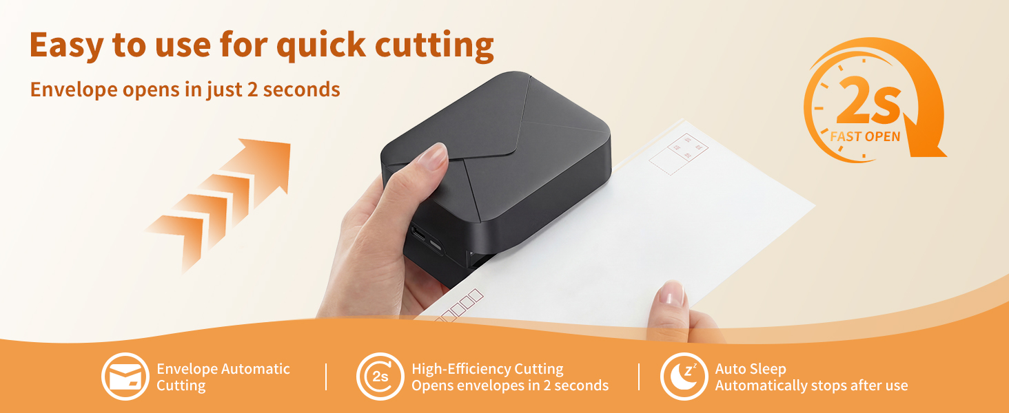 quiet letter opener for office desk automatic envelope slitter for office mailroom