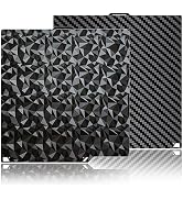 Diamond+Carbon Plate for ELEGOO Centauri Carbon Build Plate 260x271mm, Dual-Sided PEO PET Magneti...