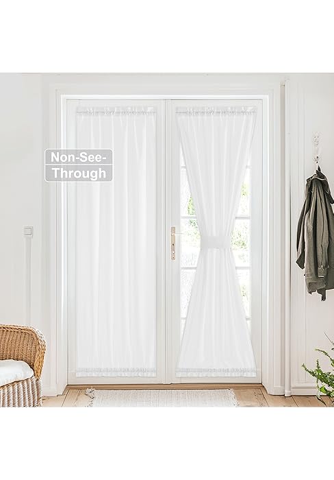 french door curtain