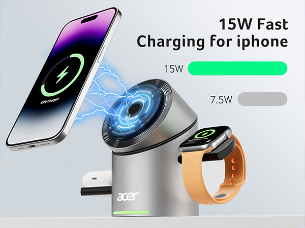 apple wireless charger phone watch charging station apple 3 in 1 charging station charger station