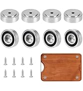 TWINKLEMON 8PCS Stainless Steel Cutting Board Feet with Nonslip Pads 1.18 x 0.39 Inch Board Feet ...