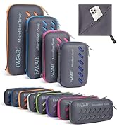 BAGAIL Camping Towel with EVA Case, Compact & Ultra Soft Microfiber Travel Towel - Super Absorben...