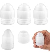 6 Pcs Small Plastic Couplers, Standard Piping Bag Couplers, Quick Switch Design for Icing Nozzles...