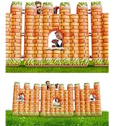 Skywin Castle Inflatable Walls for Kids - Castle-Shaped 4 x 12 ft Windowed Walls for Laser Tag Se...
