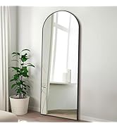 TinyTimes 57"x20" Arched Full Length Mirror, Floor Mirror Full Length with Stand, Large Full Body...