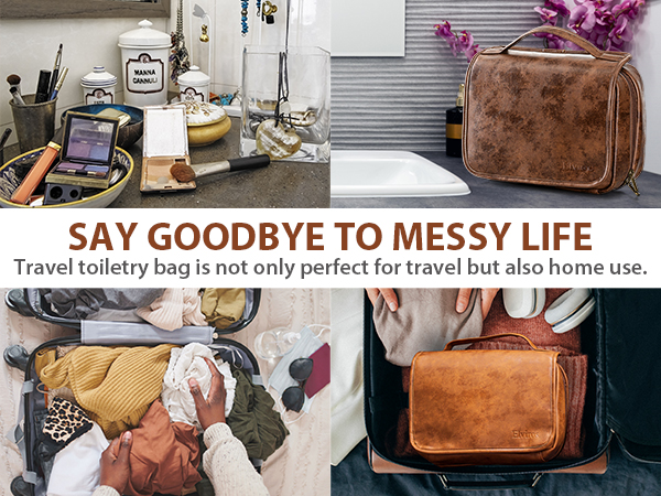 PU leather toiletry bag