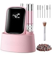 Wea&Hea Professional Electric Nail Drill, 50000 RPM Rechargeable Cordless E-File Machine for Acry...