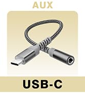 USB-C to 3.5mm Female Headphone Jack Adapter, USB Type C to AUX Audio Dongle Cable Cord