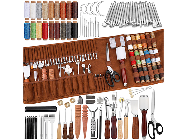TLKKUE Leather Tooling Kit Leather Craft Tools
