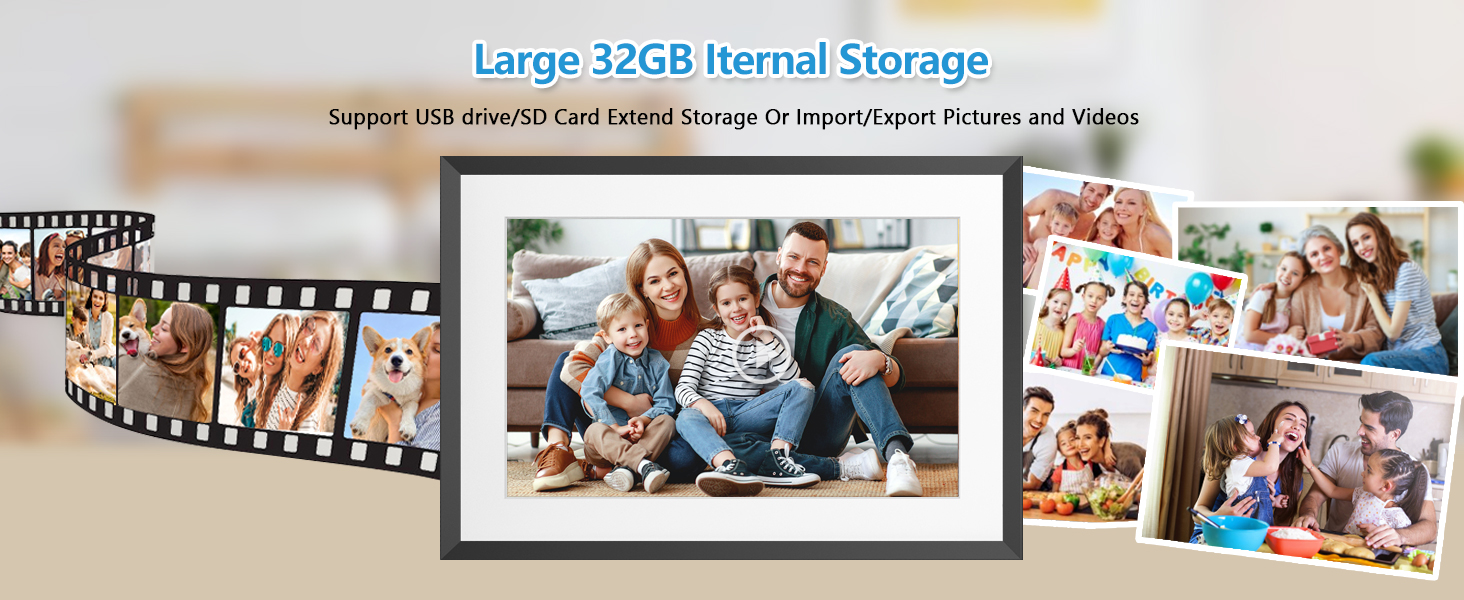 10.1 Inch WiFi Digital Picture Frame Digital Photo Frame