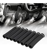 SHINEHOME Spark Plug Wire Heat Shield Sleeve 2500° Spark Plug Boot Protector Wire Boots Wrap for ...