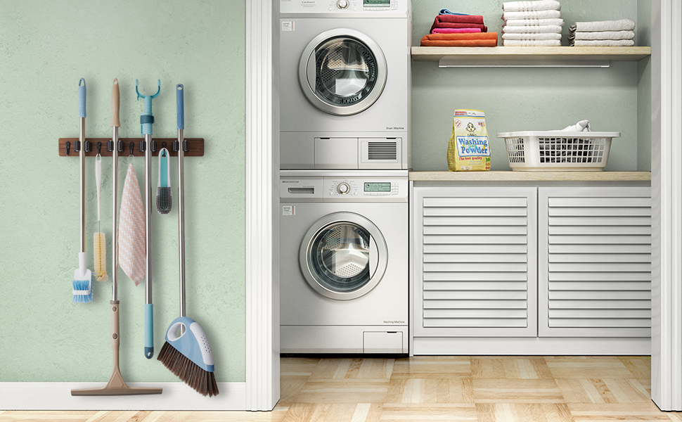 broom organizer wall mount