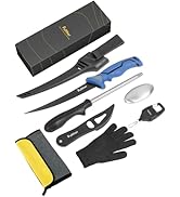 pullther fishing 7pc Fishing Tool Kit, Fillet Knife, Fish Scale Remover Tool,Stainless Steel Soap...