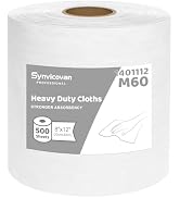 Synvicovan Jumbo Roll Industrial Cleaning Wipes, Lint-Free and Super Absorbent Heavy Duty Cloths,...