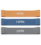 SPRI Mini Loop Bands 3-Pack - Resistance Band Kit Set with 3 Resistance Levels - Exercise Bands f...