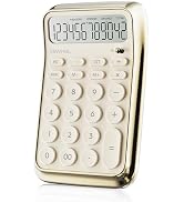 VEWINGL Desktop Calculator, 12 Digit HD Display with% Key, Metallic Vacuum-Plated Surface, Great ...