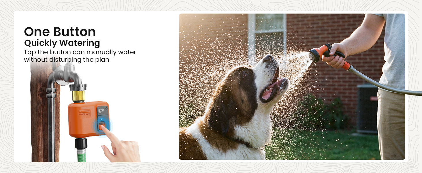 The WiFi timer allows you to activate manual mode—for filling the pool—simply by pressing a button.